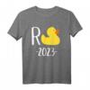 Rente 2023 mit Ente T-Shirt – Lustiges Geschenk für Rentner und Rentnerinnen im Ruhestand oder in Pension