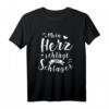 Ich liebe Schlager T-Shirt für Damen und Herren – Lustiges Volksmusik Shirt für Party, Festivals & als Geschenkidee