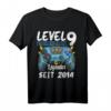 9 Jahre Level 9 Freigeschaltet Kinder Gamer T-Shirt - Legendäres Geburtstagsshirt seit 2014 für Jungen, Gaming Controller Design