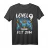 9 Jahre Level 9 Freigeschaltet Kinder Gamer T-Shirt - Legendäres Geburtstagsshirt seit 2014 für Jungen, Gaming Controller Design
