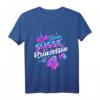 Kinder Vierter Geburtstag Mädchen 4 Jahre Prinzessin T-Shirt mit Luftballons und Kronen – Perfektes Geschenk zum Geburtstag & Weihnachten