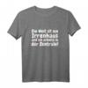 Die Welt ist ein Irrenhaus und ich arbeite in der Zentrale - Lustiges T-Shirt für Büro, Chef, Erzieher und Berufstätige