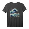 Die große Welle vor Kanagawa - Hokusais Grosse Welle Japan T-Shirt, Kunst Geschenk für Kunstliebhaber & Fans japanischer Kultur