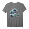 Die große Welle vor Kanagawa - Hokusais Grosse Welle Japan T-Shirt, Kunst Geschenk für Kunstliebhaber & Fans japanischer Kultur