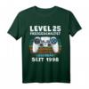 1998 Geburtstag Mann 25 Jahre Deko Lustig - Level 25 Freigeschaltet T-Shirt für Männer und Frauen, perfekte Geburtstagsdeko & Geschenkidee