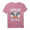 1998 Geburtstag Mann 25 Jahre Deko Lustig - Level 25 Freigeschaltet T-Shirt für Männer und Frauen, perfekte Geburtstagsdeko & Geschenkidee