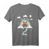Kinder 2. Geburtstag T-Shirt mit Regenbogen, Sonne und Wolken – Süßes Geburtstagsgeschenk für Zweijährige Jungen und Mädchen