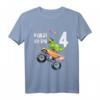 Kinder T-Shirt zum 4. Geburtstag mit Dinosaurier und Monster Truck Motiv – Robustes Design für Jungen und Mädchen