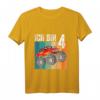 Kinder Monster Truck Geburtstag Deko & Ich Bin 4 T-Shirt für Jungen – Perfekt für 4. Geburtstagsfeier