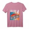 Kinder Monster Truck Geburtstag Deko & Ich Bin 4 T-Shirt für Jungen – Perfekt für 4. Geburtstagsfeier