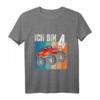 Kinder Monster Truck Geburtstag Deko & Ich Bin 4 T-Shirt für Jungen – Perfekt für 4. Geburtstagsfeier