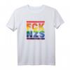 FCK NZS | Regenbogenfarben LGBT PRIDE T-Shirt gegen Rechtsextremismus, Rassismus & Faschismus | Für Demonstrationen & Proteste