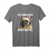 Nett kann ich auch bringt aber nix! Lustiges Französische Bulldogge Spruch T-Shirt für Morgenmuffel, Schichtarbeiter & Hundeliebhaber