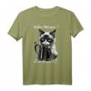 Lustiges Katzen Kaffee T-Shirt mit Spruch 'Guten Morgen ganz dünnes Eis...' – Humorvolles Geschenk für Morgenmuffel, Schichtarbeiter und Katzenliebhaber