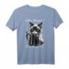 Lustiges Katzen Kaffee T-Shirt mit Spruch 'Guten Morgen ganz dünnes Eis...' – Humorvolles Geschenk für Morgenmuffel, Schichtarbeiter und Katzenliebhaber