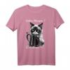 Lustiges Katzen Kaffee T-Shirt mit Spruch 'Guten Morgen ganz dünnes Eis...' – Humorvolles Geschenk für Morgenmuffel, Schichtarbeiter und Katzenliebhaber