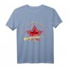 Sputnik Sowjet Raumfahrt Design T-Shirt – Retro Space Motiv mit russischen Buchstaben für Raumfahrt- und Geschichtsfans