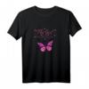 Mädchen mag Schmetterlinge - Niedliches Wildtiere Natur T-Shirt mit lustigem Spruch, ideales Geschenk für Tier- und Naturliebhaber
