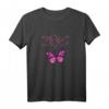 Mädchen mag Schmetterlinge - Niedliches Wildtiere Natur T-Shirt mit lustigem Spruch, ideales Geschenk für Tier- und Naturliebhaber