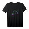 Hunde Motive für Hunde Mamas - Blumen aus Hundepfoten T-Shirt, Trendiges Design für echte Dog Moms