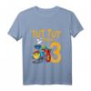 Kinder 3. Geburtstag Eisenbahn Zug T-Shirt - Lustiges Lokomotiv-Design für Jungen & Mädchen zum Geburtstag & Kindergarten