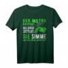Der Motor Rattert der Spiegel Zittert Lustiger Moped Spruch T-Shirt für DDR Mopedfans & Oldtimer Liebhaber