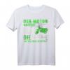 Der Motor Rattert der Spiegel Zittert Lustiger Moped Spruch T-Shirt für DDR Mopedfans & Oldtimer Liebhaber
