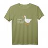 Peace was never an option T-Shirt – Statement-Shirt mit Friedensbotschaft, klassisch geschnitten