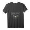 Damen Gothic T-Shirt mit V-Ausschnitt - Schwarzes Statement Shirt mit Spruch 'Dunkelbunt' für Gothic- und Schwarzkleidung Liebhaberinnen