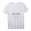 Damen Gothic T-Shirt mit V-Ausschnitt - Schwarzes Statement Shirt mit Spruch 'Dunkelbunt' für Gothic- und Schwarzkleidung Liebhaberinnen