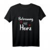 Betreuung mit Herz - Pflegekräfte T-Shirt für Damen und Herren, lustiges Geschenk für Pflegepersonal zum Geburtstag & Weihnachten