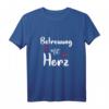 Betreuung mit Herz - Pflegekräfte T-Shirt für Damen und Herren, lustiges Geschenk für Pflegepersonal zum Geburtstag & Weihnachten