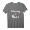 Betreuung mit Herz - Pflegekräfte T-Shirt für Damen und Herren, lustiges Geschenk für Pflegepersonal zum Geburtstag & Weihnachten