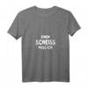 Damen Sprüche T-Shirt 'Einen Scheiß Muss Ich' mit V-Ausschnitt – Perfektes Geschenk für Geburtstag, Party und alle, die Humor lieben