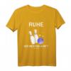 HapKoala Kegel T-Shirt mit Spruch 'Kniet nieder meine Knaben, der Meister wirft' – Lustiges Geschenk für Kegelverein, Team oder Rentner