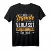 Abschiedsgeschenk Kollegen - Lustiges T-Shirt zum Jobwechsel oder Ruhestand mit Spruch 'Diese Legende verlässt das beste Team der Welt'
