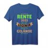 RENTE 2023 - EINE LEGENDE VERLÄSST DAS GELÄNDE! Lustiges Rentner T-Shirt für den Ruhestand, Geburtstag & Abschiedsgeschenk für Väter, Opas & Kollegen