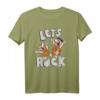 The Flintstones Let's Rock T-Shirt - Lizenziertes Cartoon-Design, Retro Style, Perfekt für Fans und Nostalgie-Liebhaber