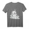 Süßer Schneemann in Weiß Wintermotiv T-Shirt - Perfektes Weihnachts- und Wintergeschenk für Kinder und Familie