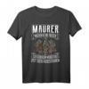 Lustiges Maurer Motiv T-Shirt mit Zunftzeichen und Spruch – Perfektes Geburtstagsgeschenk für Maurer, Bauarbeiter und Kollegen