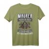 Lustiges Maurer Motiv T-Shirt mit Zunftzeichen und Spruch – Perfektes Geburtstagsgeschenk für Maurer, Bauarbeiter und Kollegen