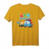 Der wissbegierige Muldenkipper LEO und Scoop T-Shirt für Kinder – Lustiges, pädagogisches Bauwagen Design, ideal für Babys und Kleinkinder
