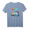 Der wissbegierige Muldenkipper LEO und Scoop T-Shirt für Kinder – Lustiges, pädagogisches Bauwagen Design, ideal für Babys und Kleinkinder