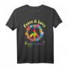 Hippie T-Shirt Acidhead Woodstock Frieden Peace - Psychedelisches Flower Power Shirt für Herren Damen und Kinder