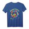 Hippie T-Shirt Acidhead Woodstock Frieden Peace - Psychedelisches Flower Power Shirt für Herren Damen und Kinder