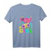 80s Girl T-Shirt für 80er Jahre Mottoparty – Perfektes Kostüm für 80er Jahre Themenparty