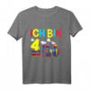 Kinder 4. Geburtstag Eisenbahn Zug T-Shirt - Lustiges Geschenk für 4-Jährige Jungen, Lokomotivführer und Eisenbahnliebhaber