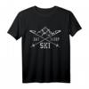 Eat Sleep Ski Repeat T-Shirt - Cooles Skifahrer Geschenk für Skiurlaub & Apres Ski Partys