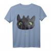 HapKoala Toothless Night Fury Big Face Costume T-Shirt – Perfekt für Halloween, Geburtstage & Dragon Fans