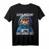 Guten Morgen? Ganz dünnes Eis! Lustiges Kaffee Spruch T-Shirt für Morgenmuffel, Schichtarbeiter & Katzenliebhaber